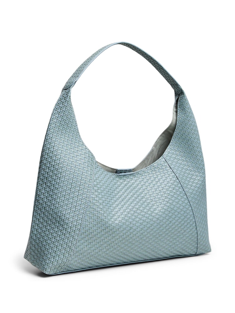 PIECES Blue Woven Shoulder Bag - Image 2 of 4 PIECES Blue Woven Shoulder Bag - Image 2 of 4