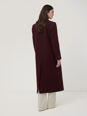 Jigsaw Red Wool Double Breasted Overcoat - Image 2 of 6