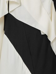 Jigsaw Black Sculptural Pure Silk Dress - Image 7 of 7