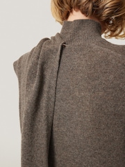 Jigsaw Brown Soft Wool Scarf Jumper Dress - Image 4 of 7