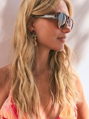 Rockett St George Brown Ombre Aviator Sunglasses - Image 2 of 8