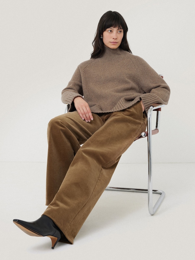 Jigsaw Brown Wool Blend Snowdon Jumper - Image 2 of 7
