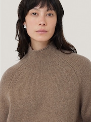 Jigsaw Brown Wool Blend Snowdon Jumper - Image 4 of 7