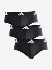 adidas Black Active Flex Cotton Briefs - Image 1 of 4