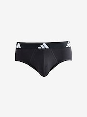 adidas Black Active Flex Cotton Briefs - Image 3 of 4