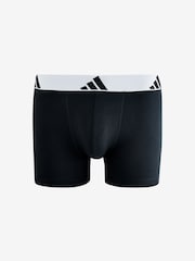 adidas Black/White Active Flex Cotton Trunks - Image 3 of 4