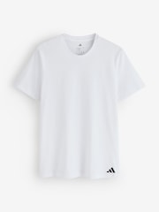 adidas Black/Grey Active Core Cotton Crew Neck Tshirt 3 Pack - Image 3 of 4
