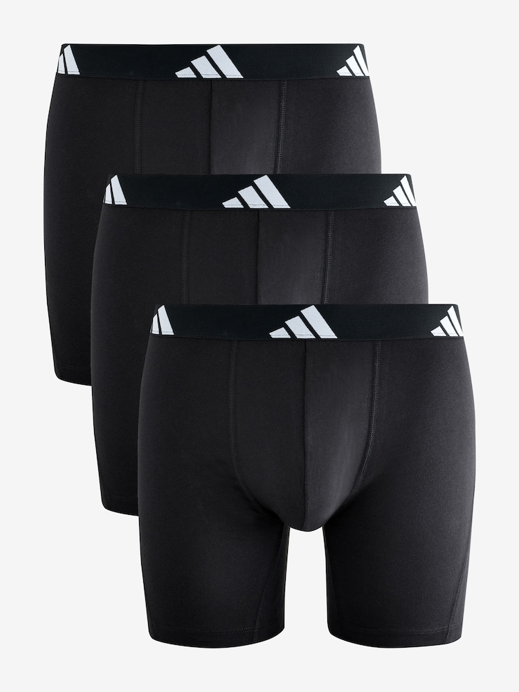 adidas Black Active Flex Cotton Boxer - Image 1 of 4