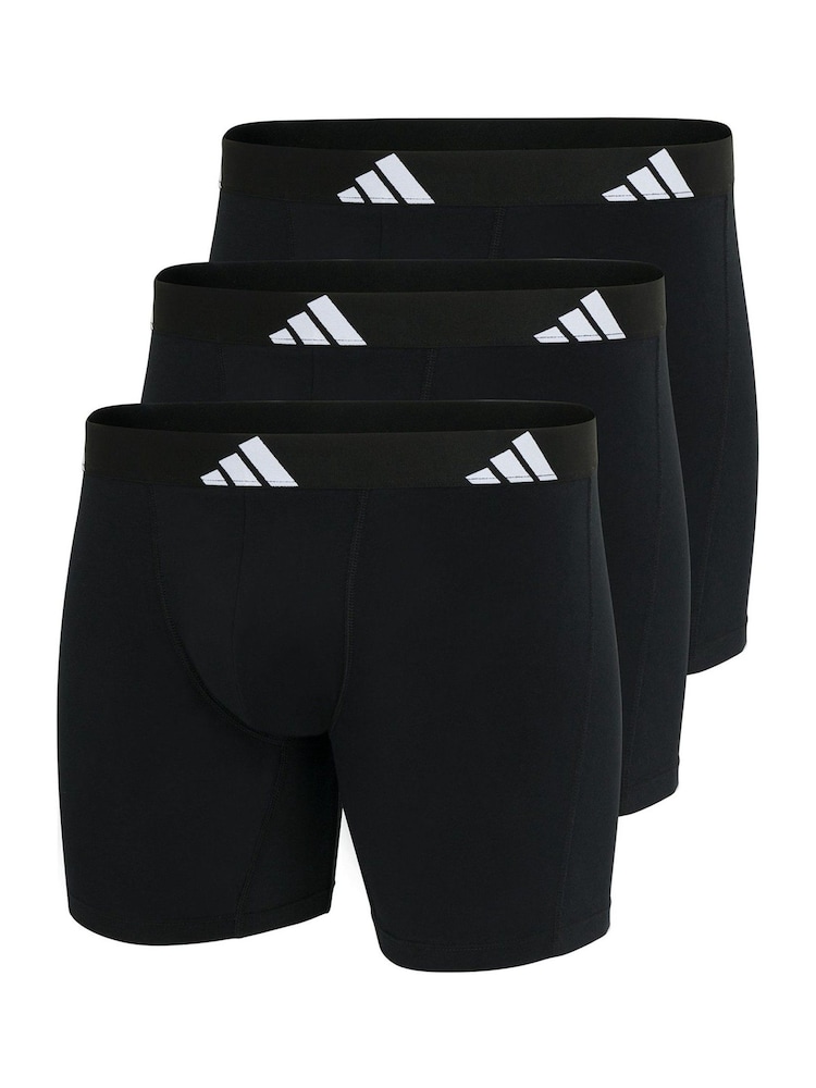 adidas Black Active Flex Cotton Boxer - Image 1 of 8 adidas Black Active Flex Cotton Boxer - Image 1 of 8