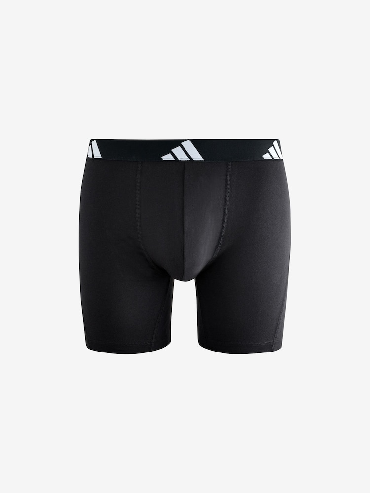 adidas Black Active Flex Cotton Boxer - Image 2 of 4