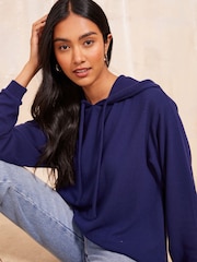 Friends Like These Navy Long Sleeve Cosy Hoodie - Image 3 of 4