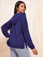 Friends Like These Navy Long Sleeve Cosy Hoodie - Image 4 of 4