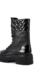 Kurt Geiger London Kensington Cuff Lace-Up Black Boots - Image 5 of 5