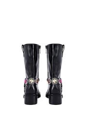 Kurt Geiger London Black Octavia Calf Pull On Boots - Image 4 of 5