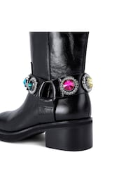 Kurt Geiger London Black Octavia Calf Pull On Boots - Image 5 of 5