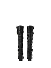 Kurt Geiger London Mayfair Strappy Knee Black Boots - Image 4 of 5