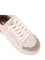 KG Kurt Geiger Cream Lighter Borg Trainers - Image 5 of 5