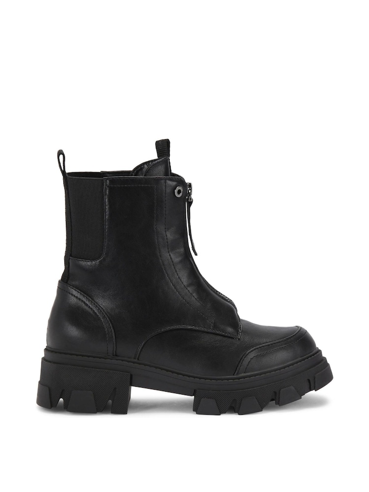 Carvela Explorer Zip Black Boots - Image 2 of 5