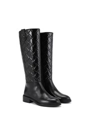 Kurt Geiger London Kensington Quilt High Leg Black Boots - Image 3 of 5