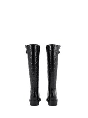 Kurt Geiger London Kensington Quilt High Leg Black Boots - Image 4 of 5