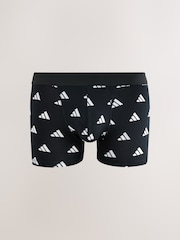 adidas Black/Navy Active Flex Cotton Trunks 3 pack - Image 2 of 4