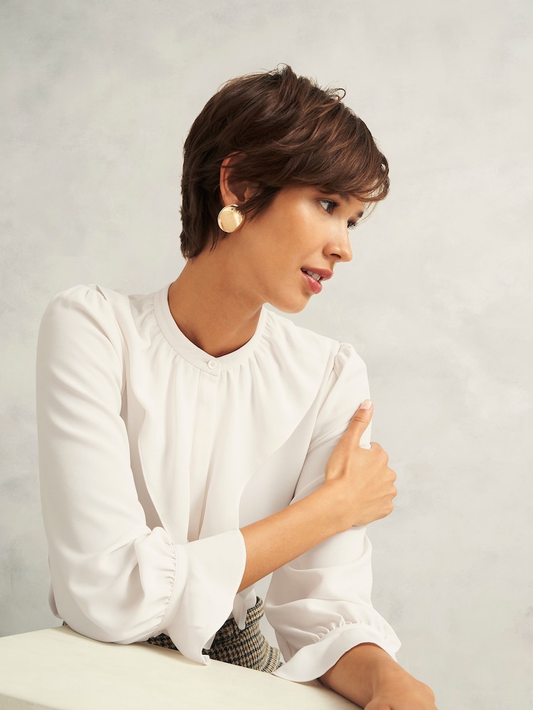 Hobbs Cream Maribella Blouse - Image 1 of 3 Hobbs Cream Maribella Blouse - Image 1 of 3