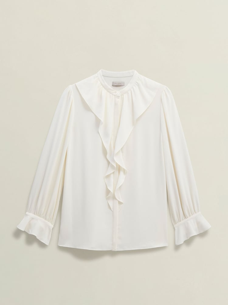 Hobbs Cream Maribella Blouse - Image 3 of 3 Hobbs Cream Maribella Blouse - Image 3 of 3