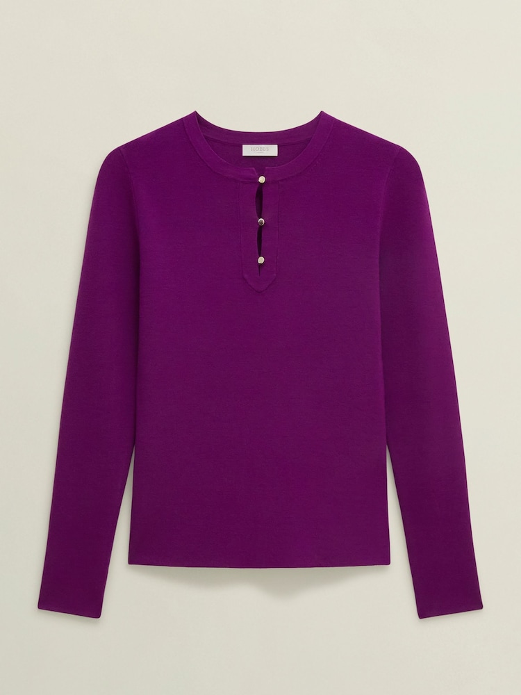 Hobbs Purple Hayden Jumper - Image 4 of 4