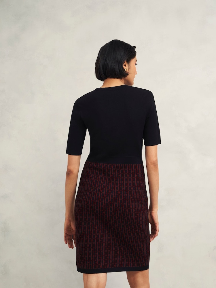 Hobbs Black Perrie Knitted Dress - Image 2 of 4 Hobbs Black Perrie Knitted Dress - Image 2 of 4