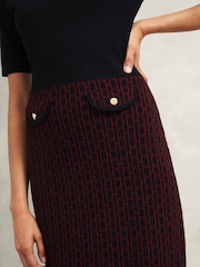 Hobbs Black Perrie Knitted Dress - Image 3 of 4