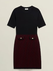Hobbs Black Perrie Knitted Dress - Image 4 of 4