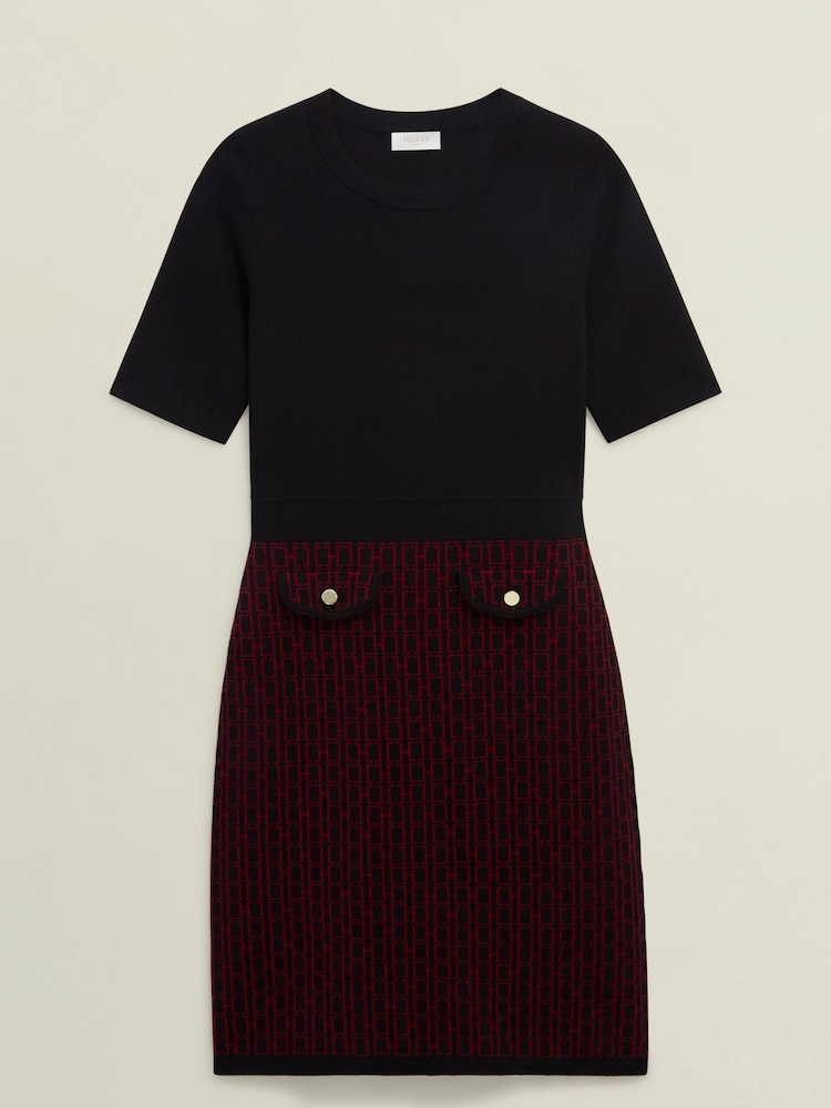 Hobbs Black Perrie Knitted Dress - Image 4 of 4