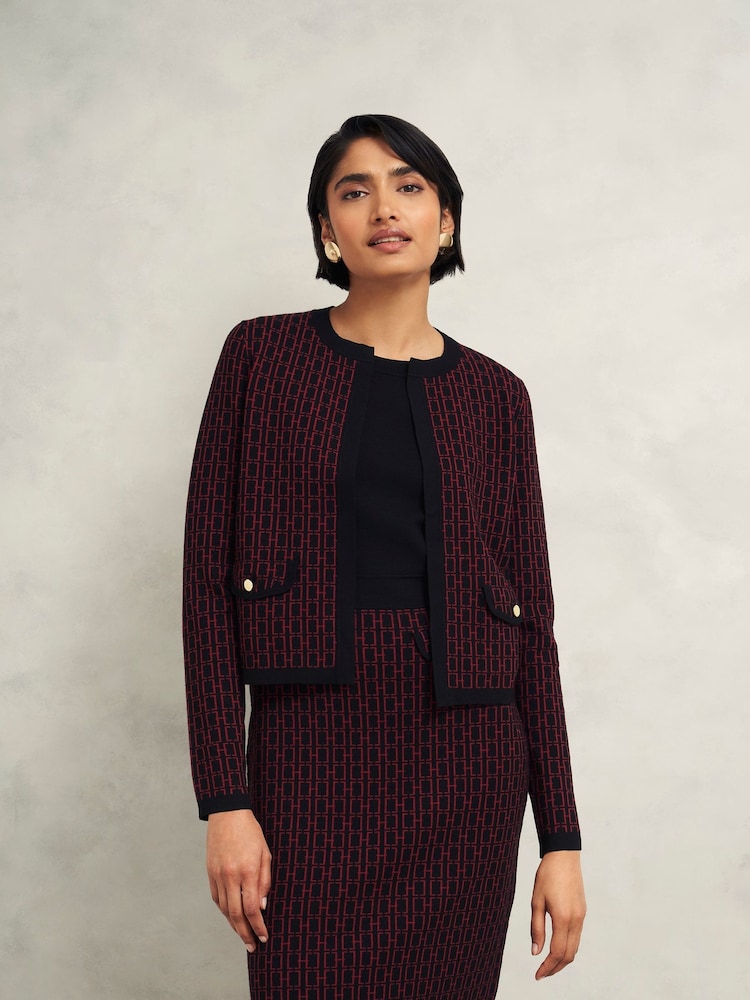 Hobbs Black Perrie Knitted Jacket - Image 1 of 4 Hobbs Black Perrie Knitted Jacket - Image 1 of 4