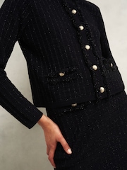 Hobbs Black Sairey Knitted Jacket - Image 6 of 7