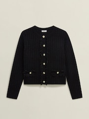 Hobbs Black Sairey Knitted Jacket - Image 7 of 7