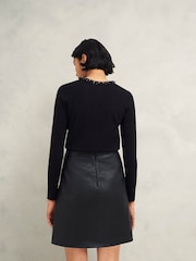 Hobbs Black Oakley Beaded Jumper - Image 2 of 4