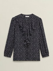 Hobbs Black May Blouse - Image 4 of 4