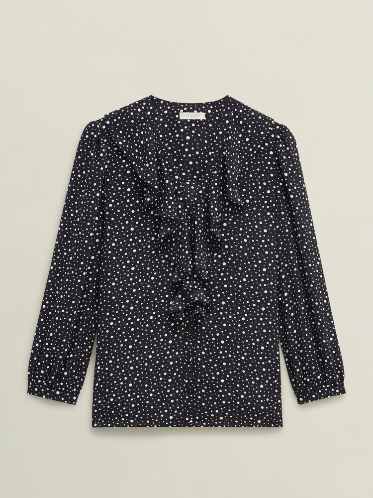 Hobbs Black May Blouse - Image 4 of 4 Hobbs Black May Blouse - Image 4 of 4