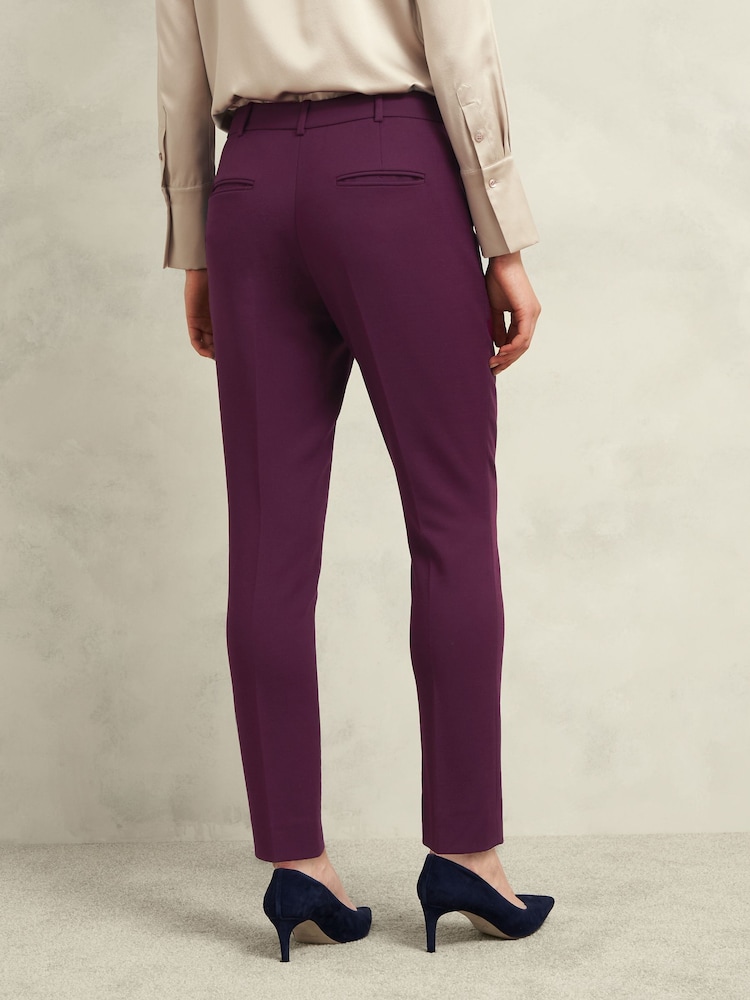 Hobbs Purple Petite Sami Trousers - Image 2 of 4 Hobbs Purple Petite Sami Trousers - Image 2 of 4