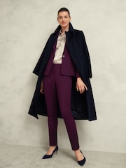 Hobbs Purple Petite Sami Trousers - Image 3 of 4
