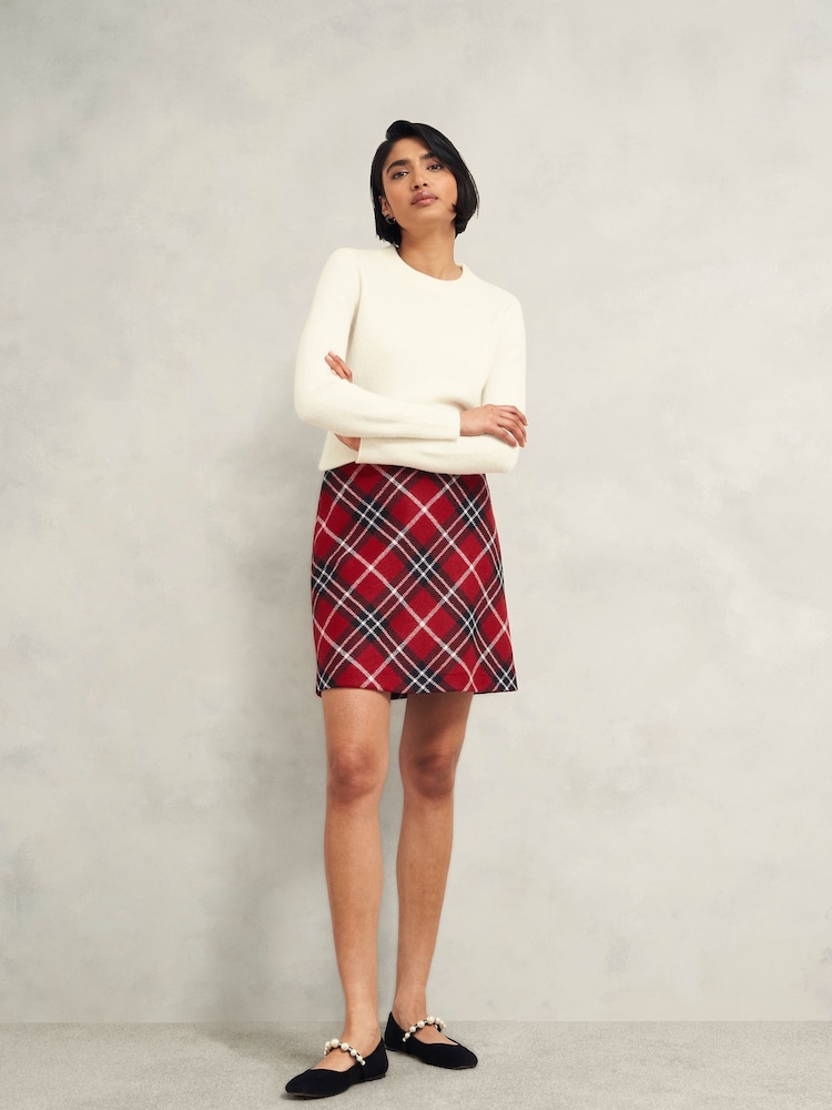 Hobbs Red Teia Skirt - Image 1 of 4 Hobbs Red Teia Skirt - Image 1 of 4