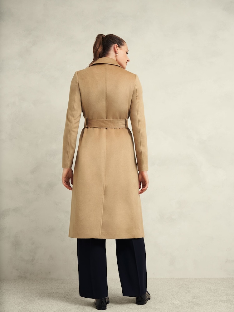 Hobbs Brown Petite Livia Wool Coat - Image 2 of 4 Hobbs Brown Petite Livia Wool Coat - Image 2 of 4