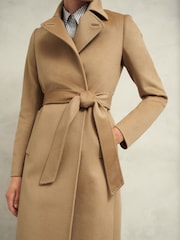 Hobbs Brown Petite Livia Wool Coat - Image 3 of 4
