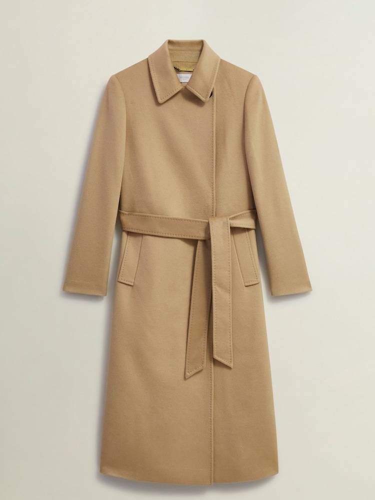 Hobbs Brown Petite Livia Wool Coat - Image 4 of 4 Hobbs Brown Petite Livia Wool Coat - Image 4 of 4