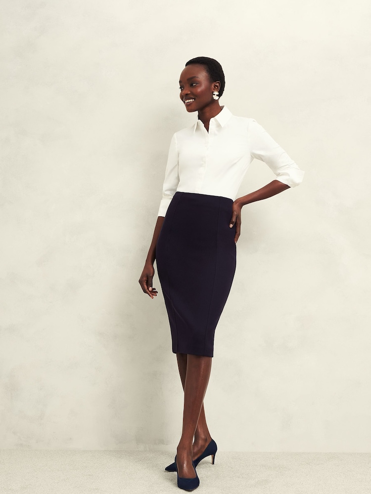 Hobbs Blue Petite Aly Skirt - Image 1 of 4