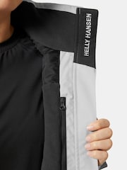Helly Hansen Grey Crew Hooded Midlayer Sailing Jacket - Image 3 of 6