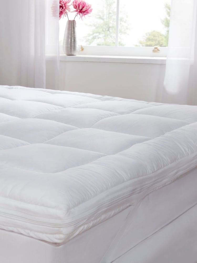 Fine Bedding Company White Dual Layer Ultimate Mattress Topper - Image 1 of 4