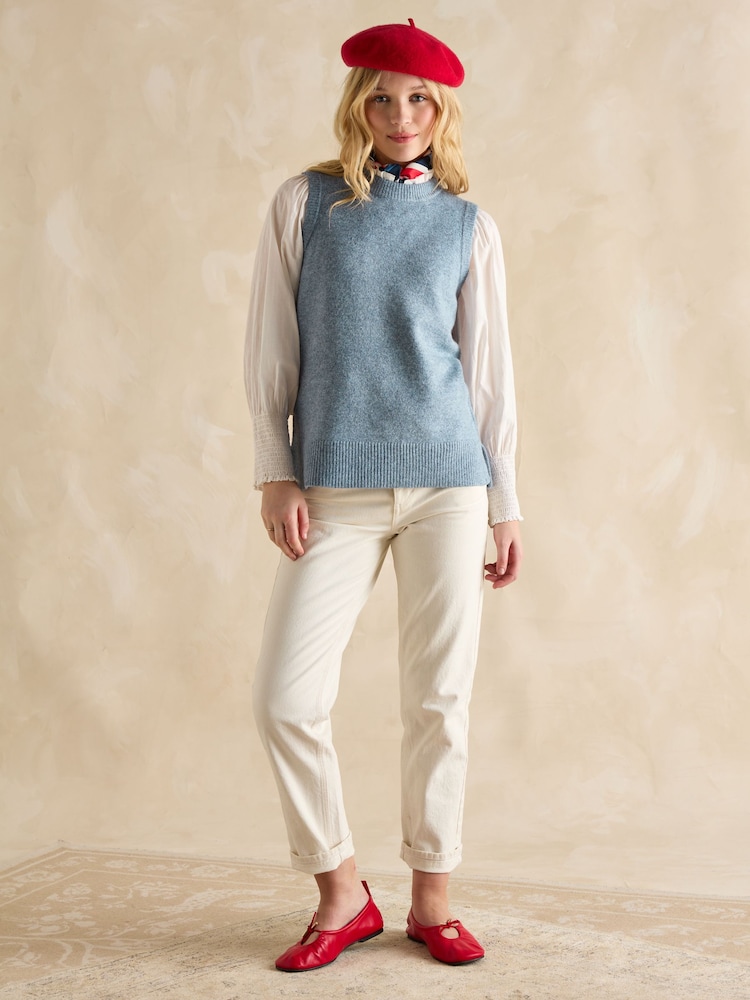 Blauw - Joules Holly gebreide spencer - Image 5 of 6