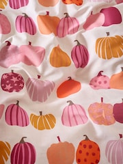 Multi Orange Pumpkin Duvet Cover and Pillowcase Set - Image 4 of 6