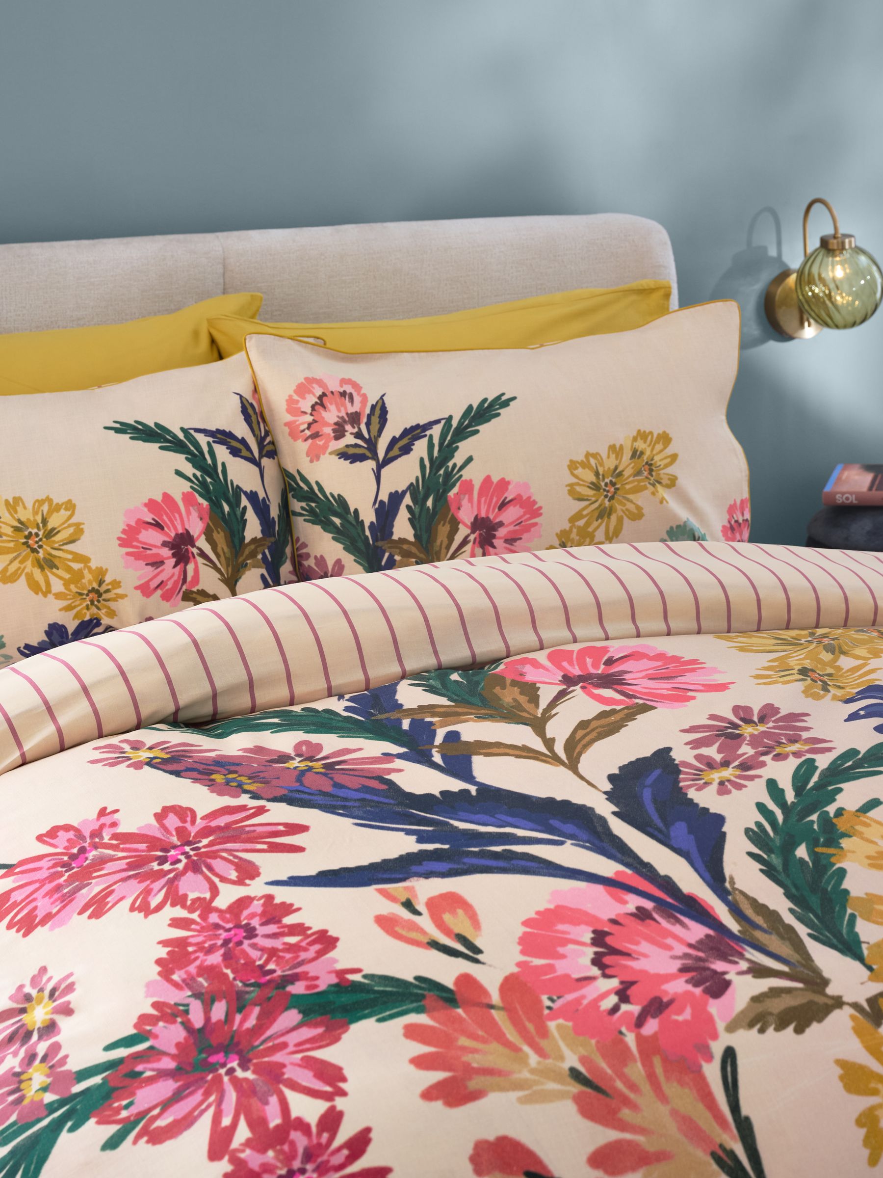 buy-multi-autumn-floral-print-reversible-duvet-cover-and-pillowcase-set
